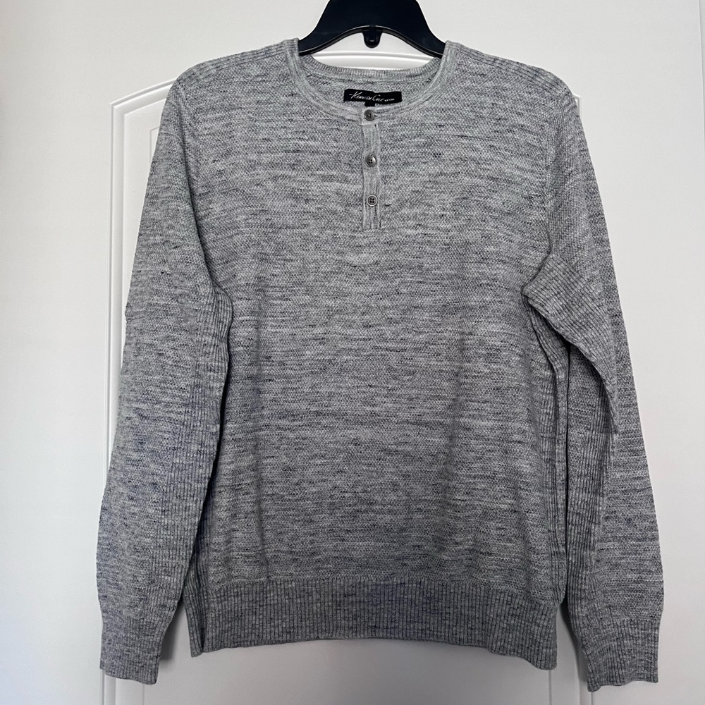 Kenneth Cole Marled Gray Sweater Men size M